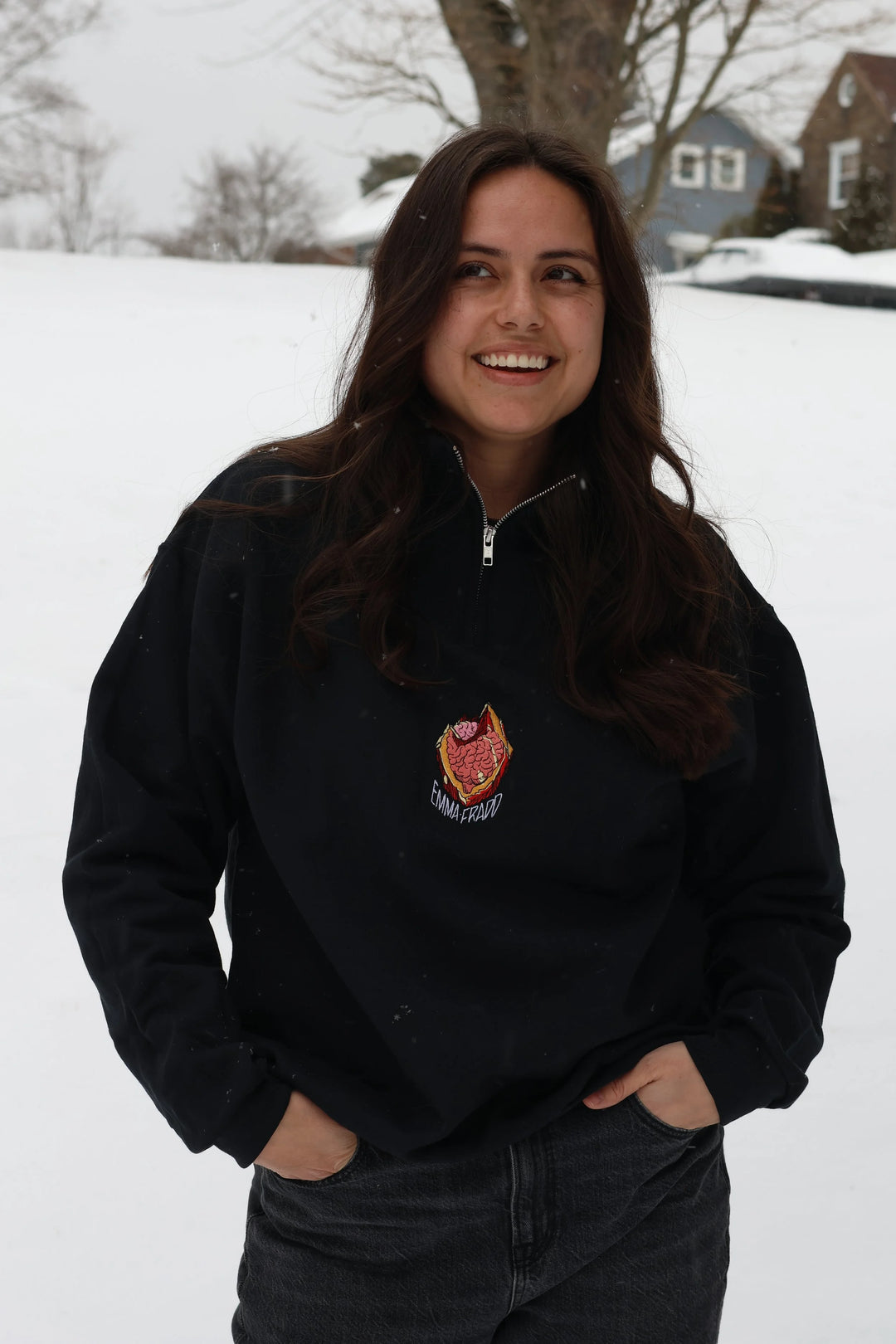 Emma Fradd 'Brain In Amber' Quarter Zip