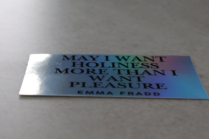 Emma Fradd - Holiness Holographic Sticker