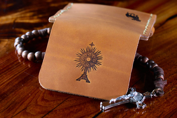 Monstrance Premium Rosary Pouch