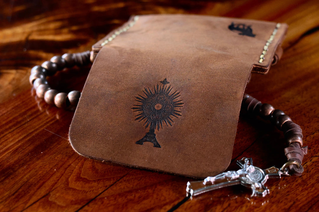 Monstrance Premium Rosary Pouch