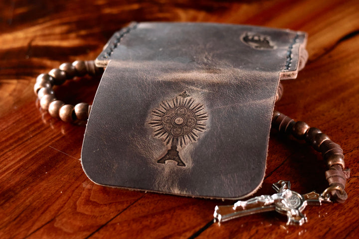 Monstrance Premium Rosary Pouch