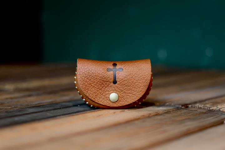 Round Rosary Pouch